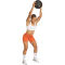adidas Optime Essentials Workout kurze Leggings Damen KE0828 - fox orange XS