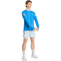 adidas Adi365 Running Iconic langarm Laufshirt Herren KE6834 - ray blue M