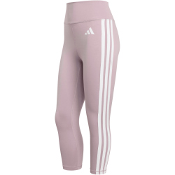adidas Optime Essentials Workout 3-Streifen 3/4-Leggings Damen KE9819 - preloved fig/white M