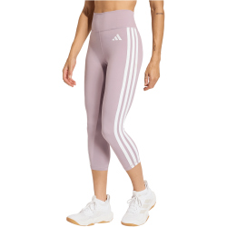 adidas Optime Essentials Workout 3-Streifen 3/4-Leggings Damen KE9819 - preloved fig/white M
