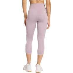 adidas Optime Essentials Workout 3-Streifen 3/4-Leggings Damen KE9819 - preloved fig/white M