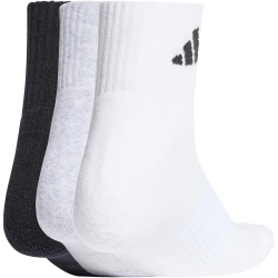 3er Pack adidas Cushioned Sportswear Ankle Socken KC9631 - medium grey heather/white/black 46-48