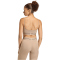 adidas Hyperglam 3-Streifen Light Support Sport-BH Damen KQ5194 - chalky brown XXS