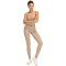 adidas Hyperglam 3-Streifen Light Support Sport-BH Damen KQ5194 - chalky brown XXS