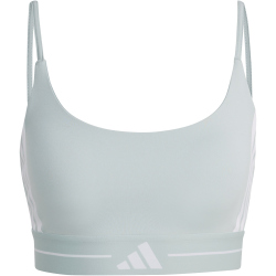 adidas Hyperglam 3-Streifen Light Support Sport-BH Damen KC7631 - wonder sage XS