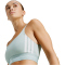 adidas Hyperglam 3-Streifen Light Support Sport-BH Damen KC7631 - wonder sage S