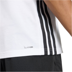 adidas Workout Essentials Feelready 3-Streifen Trainingsshirt Herren KD0606 - white/black S
