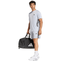 adidas Tech Essentials Workout 3 Streifen Trainingsshorts Herren KE9872 - halo silver M/7"