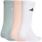 3er Pack adidas Cushioned Sportswear Crew Socken KF4553 - blush pink/white/wonder sage 46-48