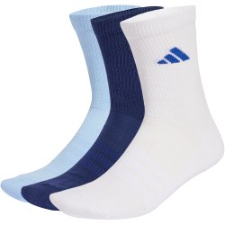 3er Pack adidas Cushioned Sportswear Crew Socken KC9625 - dark blue/white/glow blue 43-45