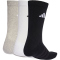 3er Pack adidas Cushioned Sportswear Crew Socken KC9624 - medium grey heather/white/black 34-36