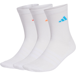 3er Pack adidas Cushioned Sportswear Crew Socken KC9623 - white/lucid orange/lucid red 37-39