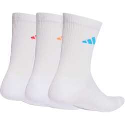 3er Pack adidas Cushioned Sportswear Crew Socken KC9623 - white/lucid orange/lucid red 37-39