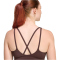 adidas 3-Streifen Studio All Me Light Support Sport-BH Damen KT3288 - aurora coffee XS