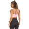 adidas 3-Streifen Studio All Me Light Support Sport-BH Damen KT3286 - true pink S