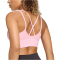 adidas 3-Streifen Studio All Me Light Support Sport-BH Damen KT3286 - true pink S
