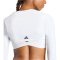 adidas Power Essentials Workout Contour Shrug Trainingsshirt Damen KD2216 - white XS