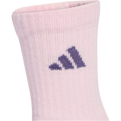 3er Pack adidas Cushioned Sportswear Crew Socken Kinder KD1727 - clear pink/white/ice lavender 19-21