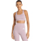 adidas Optime Essentials Workout 3-Streifen Mid Support Sport-BH Damen KD0173 - preloved fig/white S