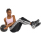 adidas Optime Essentials Workout 3-Streifen Mid Support Sport-BH Damen KA4707 - clear pink/white XS