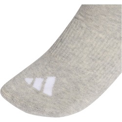 3er Pack adidas 3-Streifen Cushioned Sportswear Mid Cut Socken KC9618 - medium grey heather/white/black 49-51