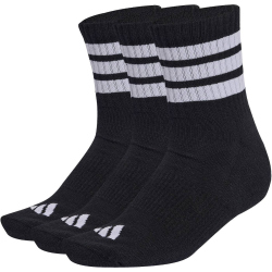 3er Pack adidas 3-Streifen Cushioned Sportswear Mid Cut Socken KC9617 - black/white/white 37-39