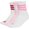 3er Pack adidas 3-Streifen Cushioned Sportswear Mid Cut Socken KC9616 - white/clear pink/active maroon 37-39