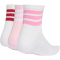 3er Pack adidas 3-Streifen Cushioned Sportswear Mid Cut Socken KC9616 - white/clear pink/active maroon 49-51