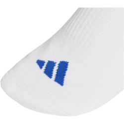 3er Pack adidas 3-Streifen Cushioned Sportswear Mid Cut Socken KC9615 - dark blue/white/glow blue 40-42