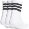 3er Pack adidas 3-Streifen Cushioned Sportswear Mid Cut Socken JZ0529 - white/black/black 49-51