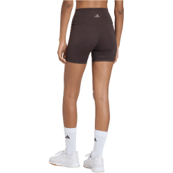 adidas 3-Streifen Studio All Me Booty kurze Leggings Damen KT3307 - aurora coffee M/5"