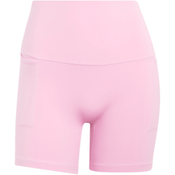 adidas 3-Streifen Studio All Me Booty kurze Leggings Damen KT3302 - true pink M/5"