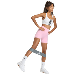 adidas 3-Streifen Studio All Me Booty kurze Leggings Damen KT3302 - true pink M/5"