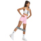 adidas 3-Streifen Studio All Me Booty kurze Leggings Damen KT3302 - true pink M/5"