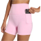 adidas 3-Streifen Studio All Me Booty kurze Leggings Damen KT3302 - true pink L/5"
