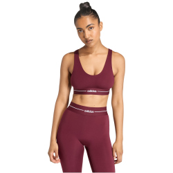 adidas Hyperglam Light Support Sport-BH Damen KC7668 - maroon XXS