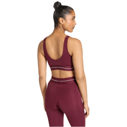 adidas Hyperglam Light Support Sport-BH Damen KC7668 - maroon XXS