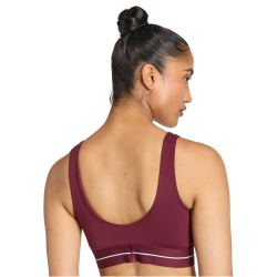 adidas Hyperglam Light Support Sport-BH Damen KC7668 - maroon XXS