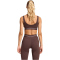 adidas Hyperglam Light Support Sport-BH Damen JZ6452 - aurora coffee M