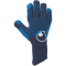uhlsport Aquagrip Half-Negative Cut Torwarthandschuhe marine/pacific blau/weiß 7.5