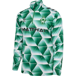 hummel SV Werder Bremen 1/2-Zip Aufwärmshirt 2024/25...