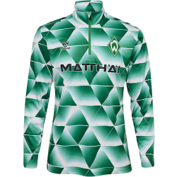 hummel SV Werder Bremen 1/2-Zip Aufwärmshirt 2024/25...