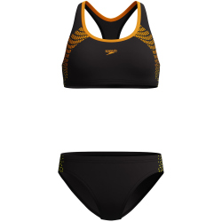 Speedo Placement Bikini Damen 8179 - black/amberwave 34