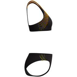 Speedo Placement Bikini Damen 8179 - black/amberwave 34