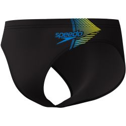 Speedo Panel Brief Badehose Herren 1721 - black/hyper...