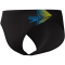 Speedo Panel Brief Badehose Herren 1721 - black/hyper yellow S/M