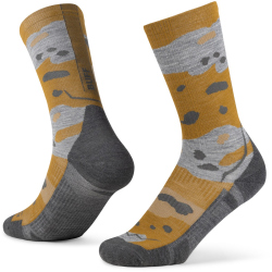 BUFF Merino Lightweight Crew II Socken 870 - khaki S (36-38)