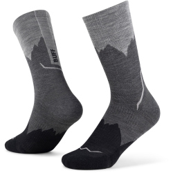BUFF Merino Lightweight Crew III Socken 999 - black S...