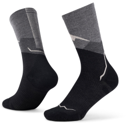 BUFF Merino Lightweight Crew I Socken 901 - graphite M...