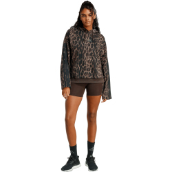 adidas Seasonal Essentials 3-Streifen Leopard Print French Terry Hoodie Damen